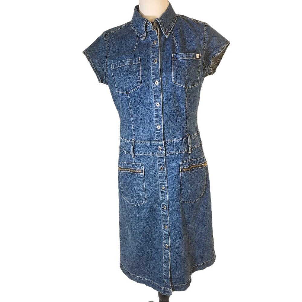 Tommy Hilfiger,  Y2k Stretch Denim Dress Size 10. Like NEW!
